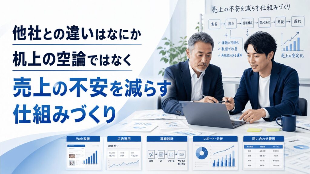 他と何が違うのか 他社との違いはなにか
